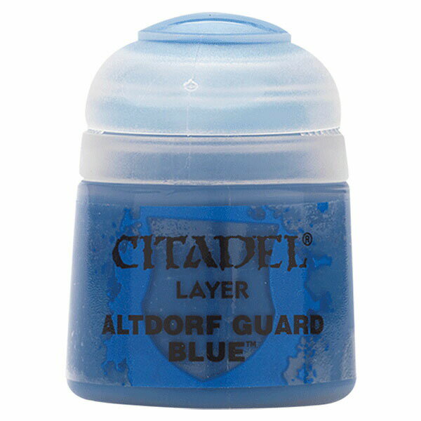 シタデル カラー アルトドルフガード ブルー ALTDORF GUARD BLUE 22-15 CITDEL LAYER 水性塗料 コントラスト ベース レイヤー ドライ セット スプレー 色見本 日本語 ガンプラ 肌色 エアブラシ 筆 ブラシ 水入れ